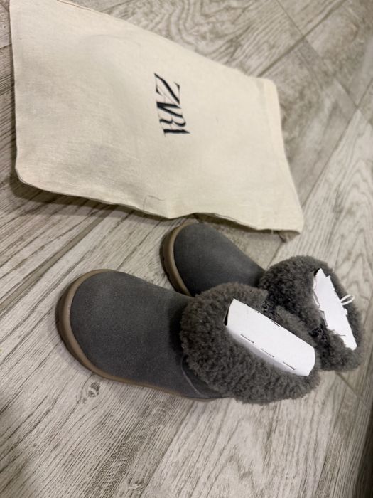 Боти ZARA встествена кожа