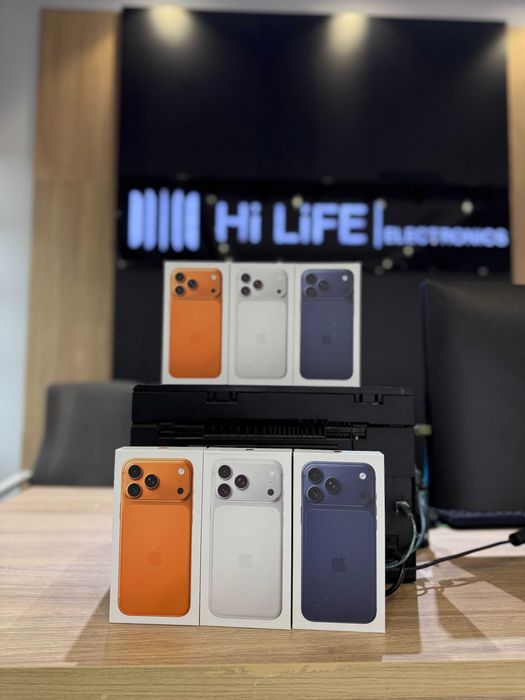 Yangi iPhone 17 Pro/Max 256GB/512GB Original | Naqd va Nasiya + Bonus