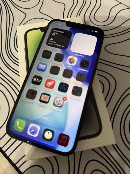 Iphone 14 black 128 Gb neverlocked impecabil