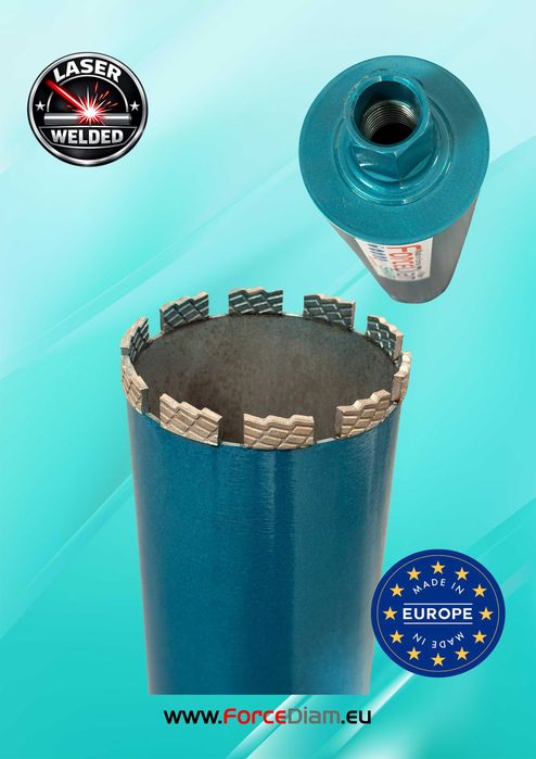 Ø112 Carota Diamantata pentru beton, ForceDiam Shark, Diametru 112mm,L 450mm