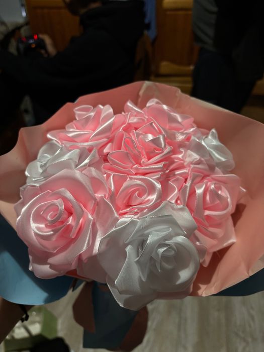 Сатенена лента букет