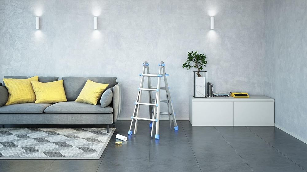 Продавам многофункционална алуминиева стълба Colombo Eiffel 4+4 – Made in Italy