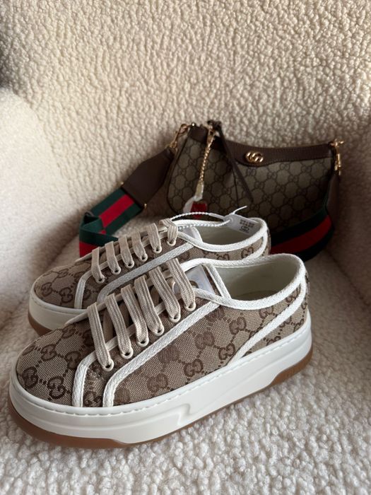 Дамски обувки gucci кафяви