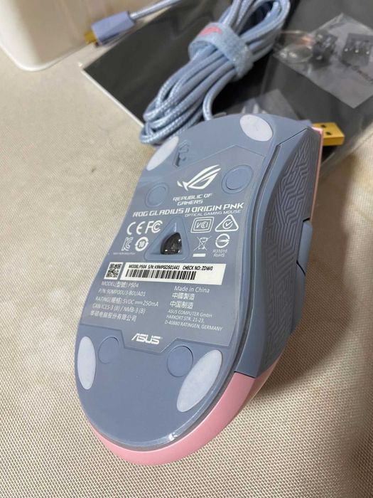 Mouse Gaming Asus ROG Gladius II Origin RGB roz