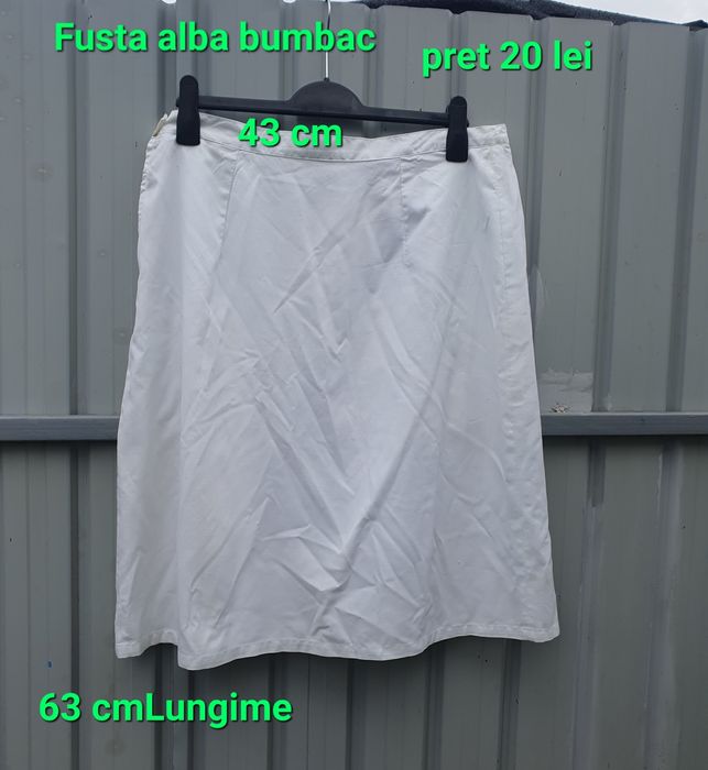 Fusta bumbac alba