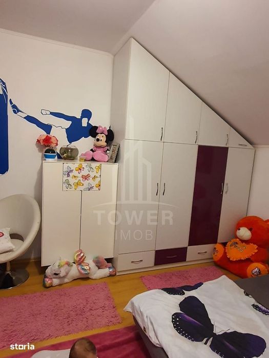 Apartament spațios 3 camere, 99 mp, mobilat și utilat, cu pod – etaj 2