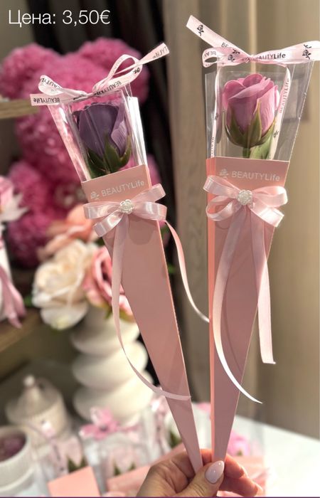 Луксозни букети от вечни сапунени рози/кутии/пликове/мече/картина