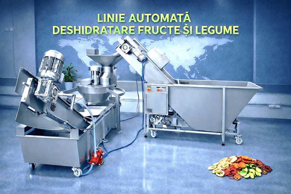 Linie/utilaje deshidratare - uscare fructe si legume
