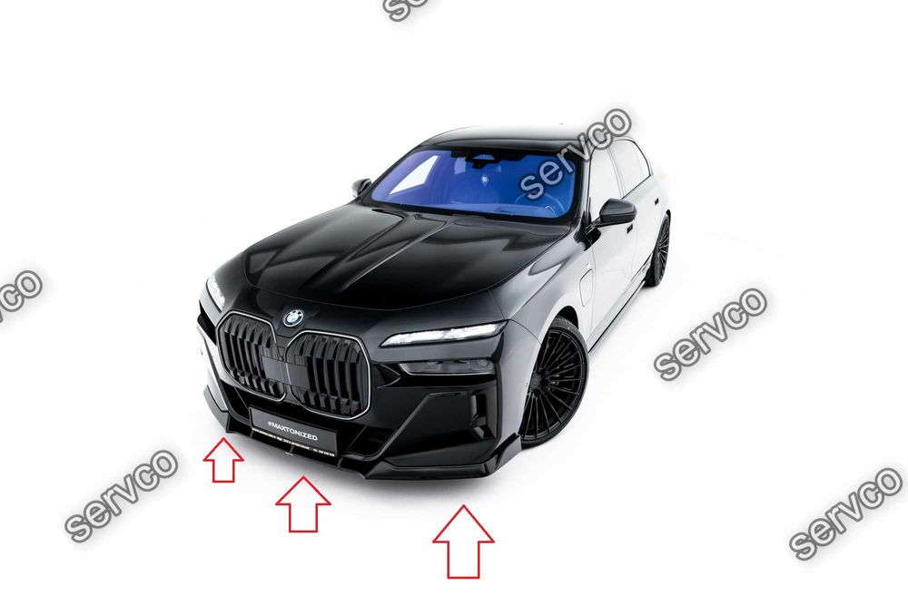 Pachet Set Splitter Exterior Prelungiri Body kit tuning Bmw Seria 7 G70 740d / 740i M-Pack 2022- v17 - Maxton Design