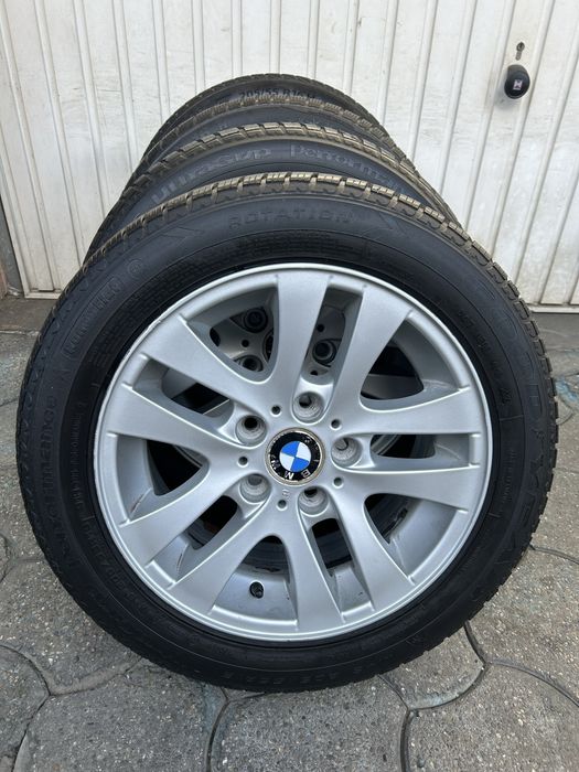 Jante aliaj 5x120mm, anvelope iarna 205/55 R16, BMW, E46, E90, E91, E81, E87, F29, F30, F31
