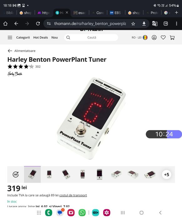 Tuner cu sursa pedalier Harley benton