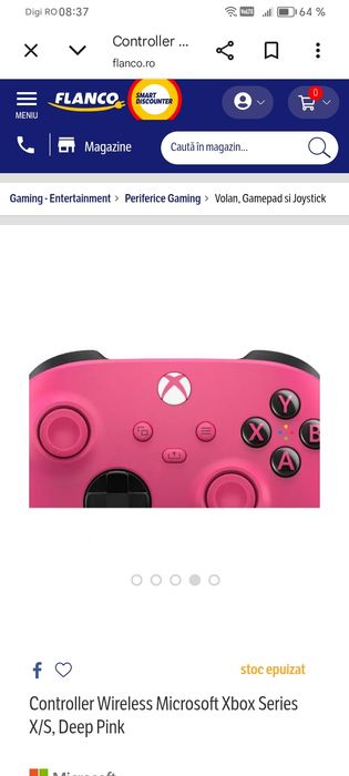 Gamepad Microsoft Xbox Series X Wireless - roz sau albastru