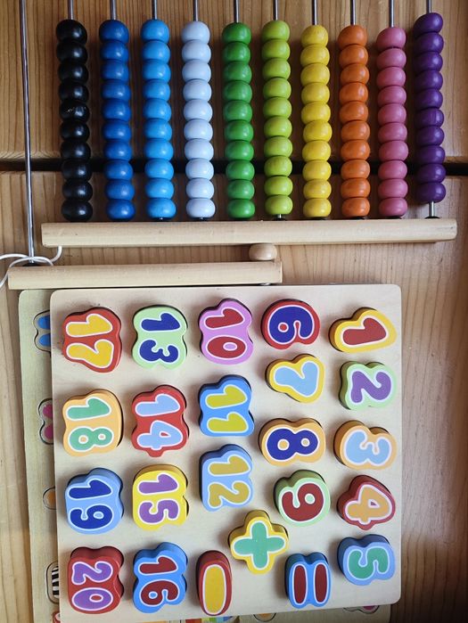 Дървено сметало ИКЕА IKEA цифри и букви