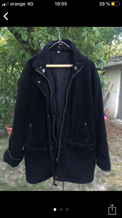 Geaca de stofa neagra