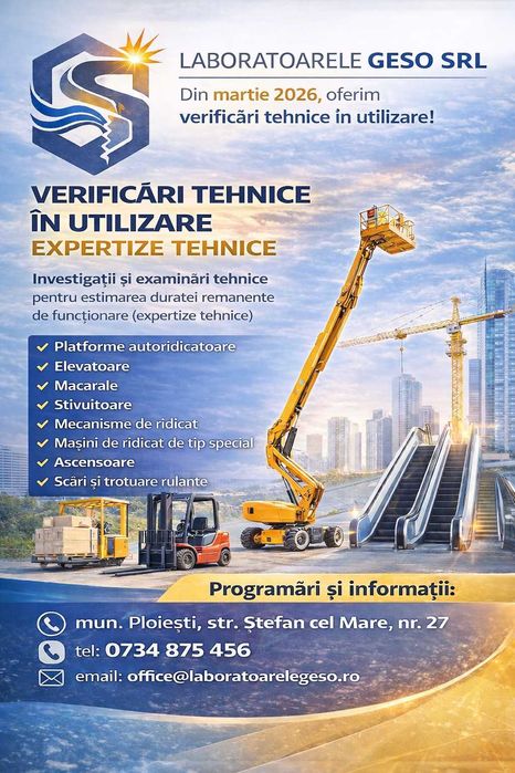 Expertize Tehnice la instalatii de ridicat - ISCIR