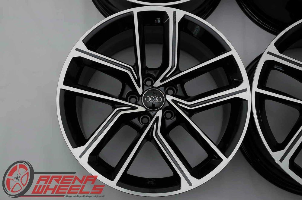 Jante Noi 18 inch Originale Audi A5 8W R18 Negru Diamond Cut