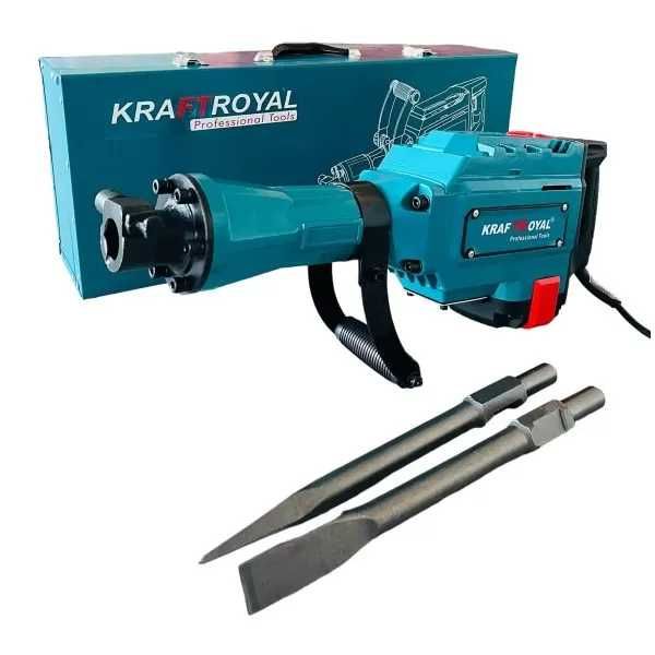 Комбиниран перфоратор-къртач KraftRoya на ток 2500W + свредла и длета
