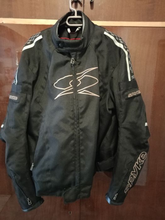 Два броя къси текстилни мото якета spyke /54 номер/ L/ XL с протектори