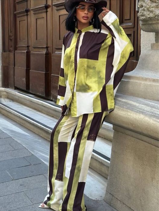 Zara сет панталон и риза