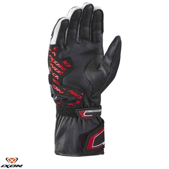 Manusi barbati Racing vara piele Ixon Thund MS negru/rosu/alb