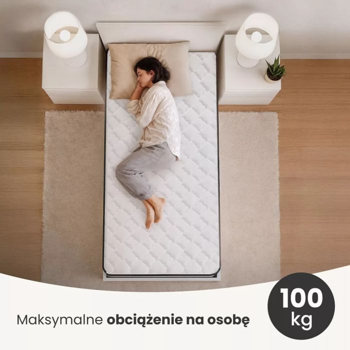 Saltea cu arcuri AKORD cu husă de protecție 90x200 cm, 24 cm înălțim