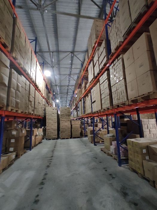 Stellaj,omborxona uchun paletniy stellajlar,ustanovka hizmati mavjud.