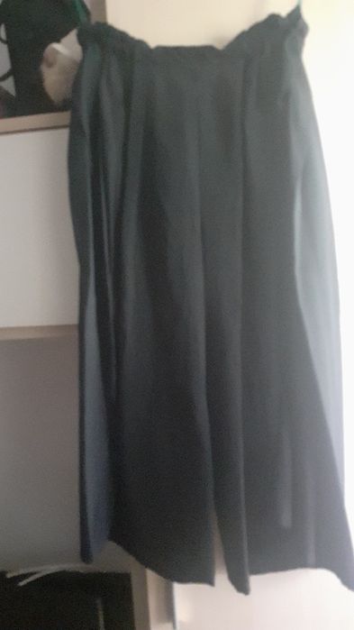 Fusta plisata mătase neagra