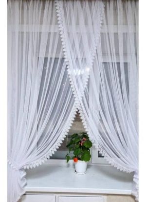 Тюль для кухни лёгкая
