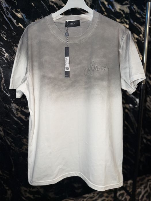 Tricou Amiri Alb/gri