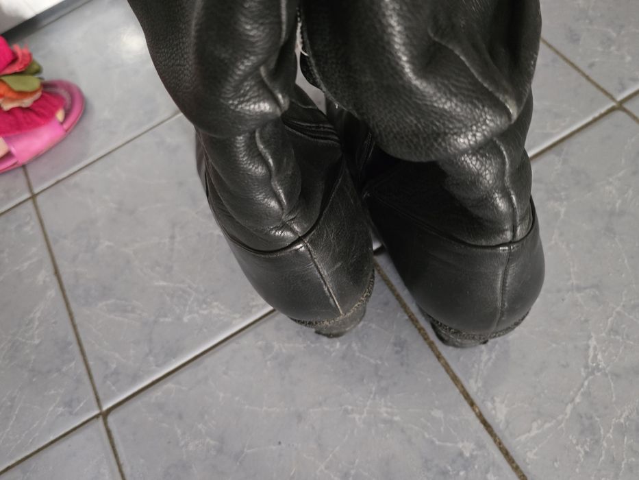 Женские кожаные сапоги натур.кожа, натур.мех.Размер 38Зима