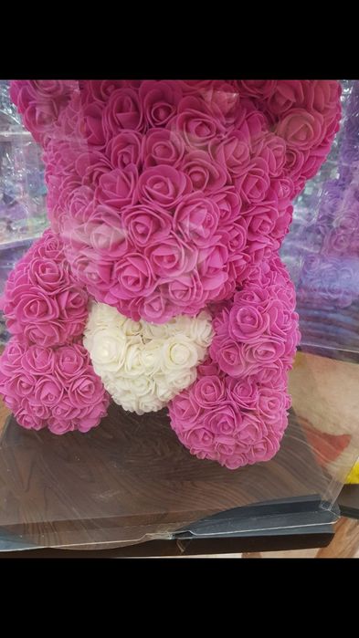 Мишка из роз оргинал