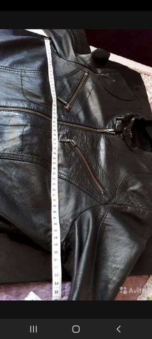 Куртка кожаная 44