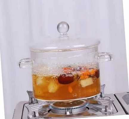 Термоустойчива стъклена тенджета 1.5 литра