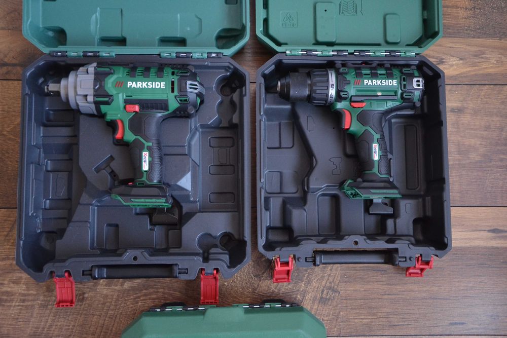 Нови куфари за винтоверти Parkside за 12V и за 20V