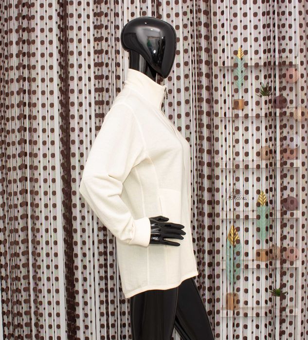 Janus  дамско яке екрю горница от 100% мерино вълна M