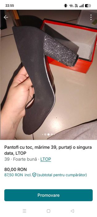 Pantofi dama mărime 39