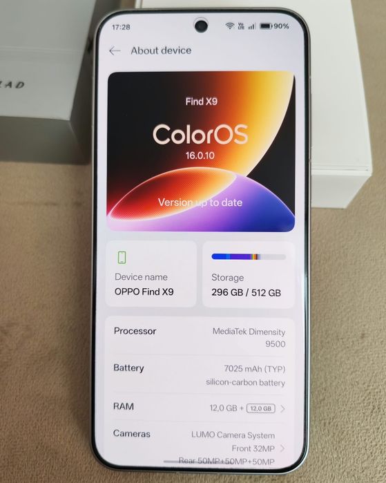Oppo Find X9 512gb + Incarcator 80W + Husa