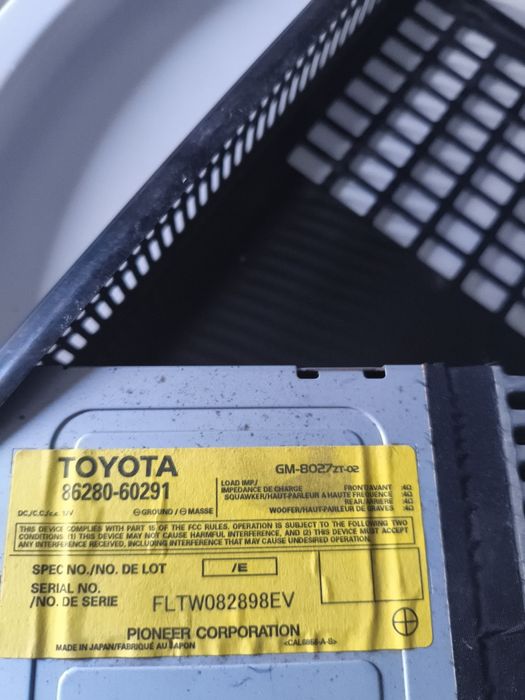 Оригинальный усилитель Pioneer на Toyota Prado 120  и Lexus