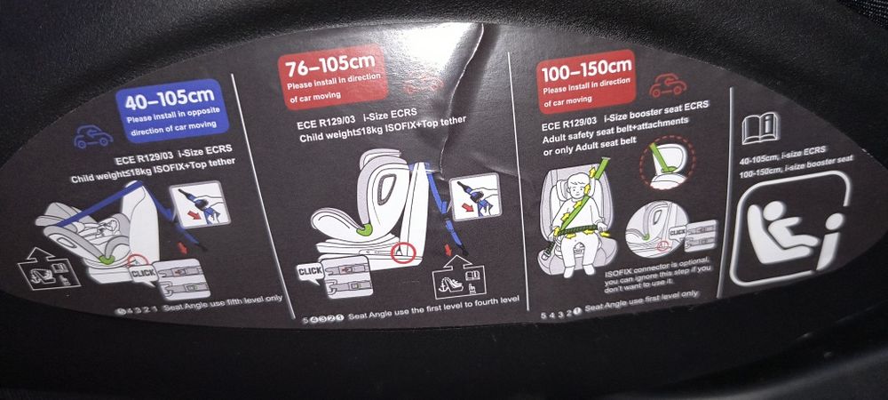 Scaun Copii Buff Boof Plantinum Deluxe I-Size 360