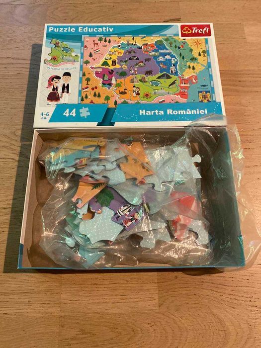 Jocuri copii EQ + puzzle educativ Harta Romaniei+