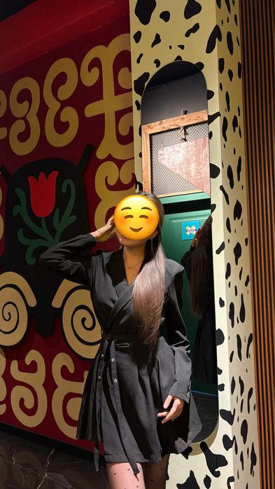 Платье черное короткое