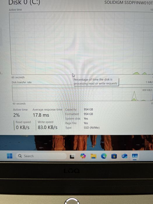 Laptop Gaming Lenovo Intel i5-13450HX, 16GB RAM, SSD 1TB, RTX4060 8GB