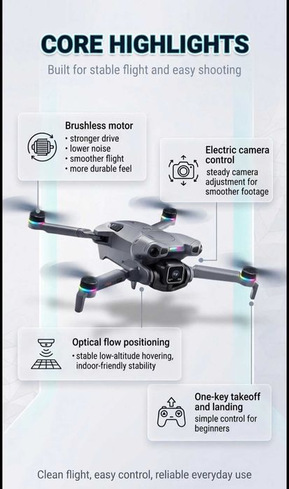 Дрон K911 MAX drone brushless, безчетков