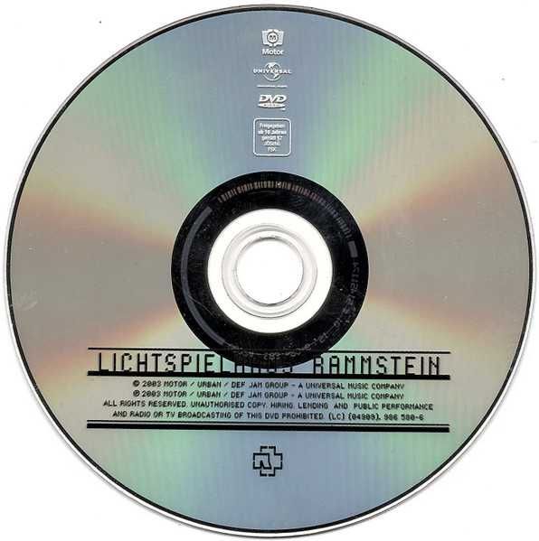 DVD Rammstein - Lichtspielhaus 2003