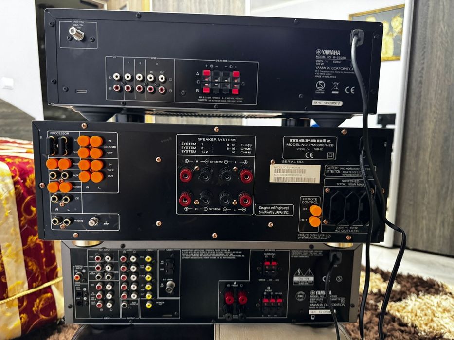 Marantz PM 8000, Yamaha RX-V350, Yamaha  R-S202D