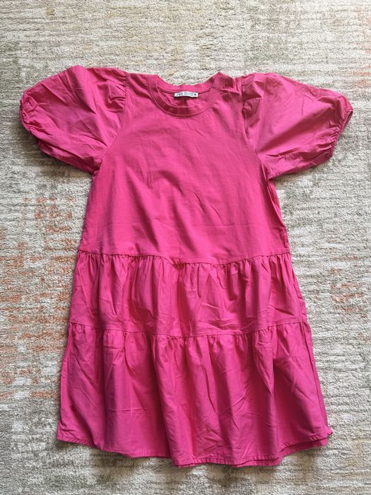 Дамска розова рокля Zara Зара размер ХС