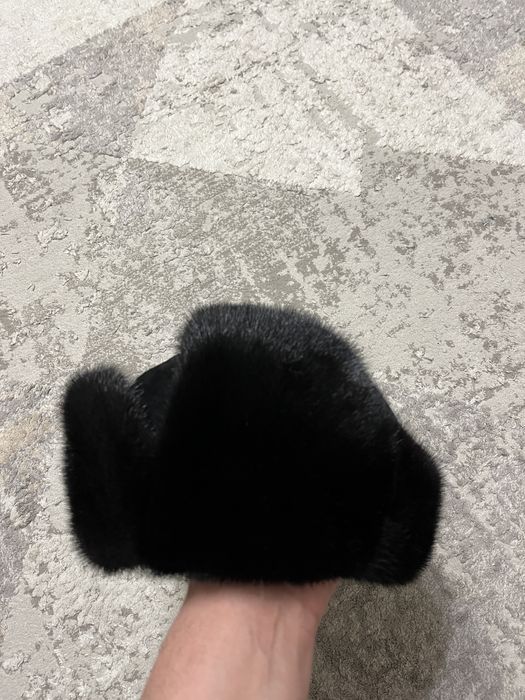 Норковая шапка ушанка