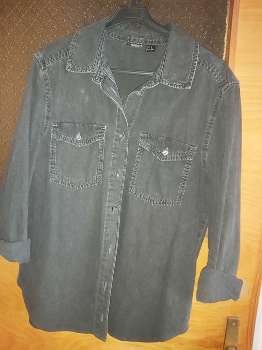 Дамска дънкова риза,черна.