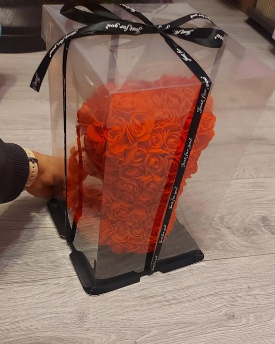 Мече и зайче от рози