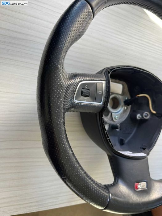 Volan Piele Perforata 3 Spite FARA Airbag cu Comenzi S-Line Sline Audi A3 8P 2004 - 2013 Cod 8P0419091EP [B3447]